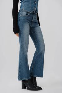 Pantalones vaqueros informales de alta calidad con logotipo personalizado, ropa de calle de invierno, pantalones vaqueros con botones 2025 - Product Image 6