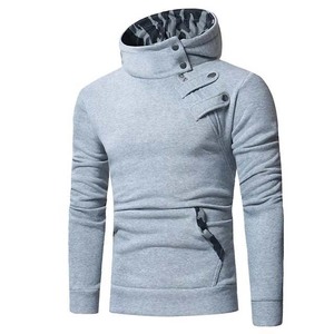 Sudadera Casual de Invierno para Hombre, Corte Regular, Nuevo Estilo, Sudadera con Capucha de Moda con Patrón Sólido, Cremallera y Capucha, Estilo Casual - Product Image 1
