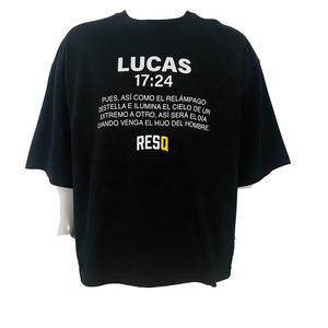 Camiseta informal de algodón 100% para hombre, ropa de calle de gran tamaño con hombros caídos y cuello redondo, Jersey pesado con serigrafía - Product Image 2