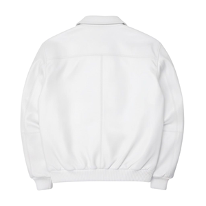 Ventes en gros de vestes de sport personnalisées de haute qualité, service OEM ODM, vestes universitaires pour hommes, vêtements d'hiver, blanc, prix compétitif américain - Product Image 3