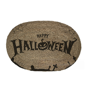 พรมหญ้าทะเลลายฮาโลวีนทำด้วยมือเป็นมิตรต่อสิ่งแวดล้อมใช้ตกแต่งบ้านและขายส่ง - Product Image 2