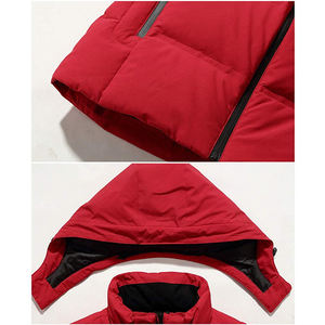 <b>Hooded</b> Men Puffer <b>Jackets</b> OEM Manufacturer Causal Street Wear Fashion Warm Quilted <b>Padded</b> Coat Outerwear Men's Puffer <b>Jacket</b> - Product Image 3