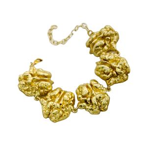 กำไลข้อมือและกำไลแบบคลาสสิกสำหรับผู้หญิง SOKU ชุบทอง ประดับลายวอลนัท ทำด้วยมือ เป็นมิตรกับสิ่งแวดล้อม เหมาะสำหรับเป็นของขวัญวันครบรอบ - Product Image 3