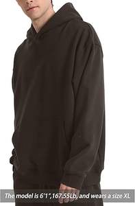 Sudaderas Casuales de Invierno para Hombre, Color Sólido, 100% Algodón, Felpa, Secado Rápido, Ecológicas, Transpirables, Corte Regular - Product Image 5