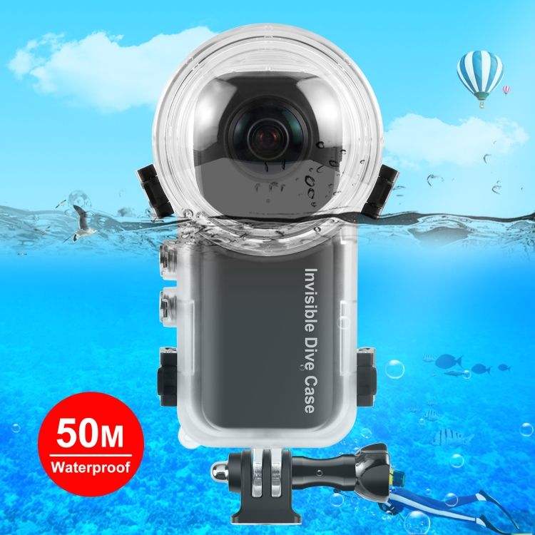HONGDAK for Insta 360 X3 Waterproof sealed case Invisible Diving Case 50m Waterproof Sealed Case for Insta 360 X3 Accessories