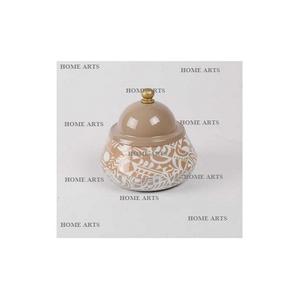 Serveur de noix en fer de qualité exclusive Design tendance Pot de fruits secs de forme ronde de la fabrication dans les arts à la maison - Product Image 1