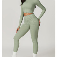 Ensemble de yoga 6 pièces uni pour femme, prix de gros, vêtements de sport, leggings d'entraînement, soutiens-gorge de sport, hauts
