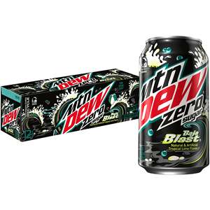 Mountain Dew ZERO zugar Blast citical LIME & Citrus 12 floz กระป๋องน้ำอัดลมอัดลมบรรจุในกล่องบรรจุ