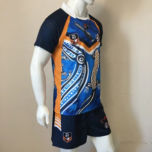 Personalizado Sublimación Imprimir Indígena Rugby Uniforme Rugby Jersey Shorts Set Uniforme de fútbol americano - Product Image 3