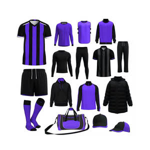 Uniforme de Fútbol Personalizado, Conjunto de Camiseta y Pantalones Cortos de Entrenamiento, Uniforme de Equipo Unisex, Sublimación, Tela Inteligente, Colores y Logotipo Personalizables - Product Image 4