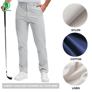 <span class=keywords><strong>Pantaloni</strong></span> da Golf ABC Slim Fit da <span class=keywords><strong>Uomo</strong></span>, Stile Business Leggero, Gamba Dritta <span class=keywords><strong>con</strong></span> <span class=keywords><strong>Tasche</strong></span> <span class=keywords><strong>Laterali</strong></span> Nascoste, Vita Media, Taglia 4XL - Product Image 5