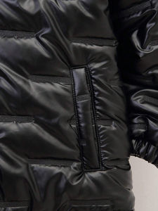 Chaqueta acolchada ligera de alta calidad para hombre, diseño de burbuja con capucha y cuello levantado personalizado, nuevo uso al aire libre, venta al por mayor de fábrica - Product Image 3