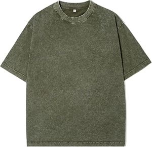 เสื้อยืดโอเวอร์ไซส์ผู้ชาย ผ้าฝ้าย 100% ผลิตจำนวนมาก สั่งทำได้ แฟชั่นทันสมัย - Product Image 5