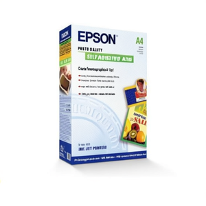 Carta Fotografica A4 (10pz) Photo Quality Ink Jet <b>Paper</b> Self Adhesive <b>Glossy</b> Surface 260g A3 for Photography Model C13S041106 - Product Image 2