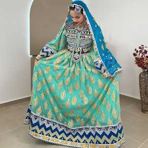 AFGHANI WEDDING PARTY WEAR vestito da donna BARAT WALIMA WEAR DULHAN DRESS per AFGHANI ragazze donna <span class=keywords><strong>abbigliamento</strong></span> islamico - Product Image 2