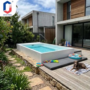 Piscina SPA Pequeña para Terraza con Asientos Tipo Sofá, Equipamiento Completo, Piscina de Relajación Exterior de Fibra de Vidrio - Product Image 2