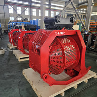 Godet de criblage rotatif hydraulique pour excavatrice, anti-colmatage, pour travaux municipaux, de construction fluviale et minières