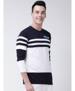 Camiseta de hombre 100% algodón logotipo personalizado diseño calidad costilla cuello redondo de gran tamaño hombro caído Streetwear camiseta en blanco para hombres - Product Image 5