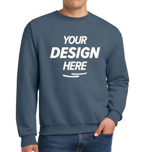 เสื้อสเวตเชิ้ตผ้าฝ้ายแท้ 100% สำหรับผู้ชาย ผลิตจากโรงงานโดยตรง รับผลิตแบบ OEM พร้อมบริการติดแบรนด์ คอกลม ผ้าเทอร์รี่หนานุ่ม - Product Image 1