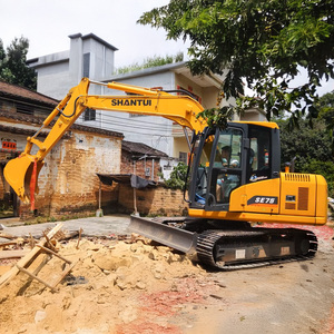 Nhà máy ủy quyền Đại lý máy xúc nhỏ shantui se75 7 tấn hoạt động Trọng lượng máy xúc bánh xích - Product Image 4