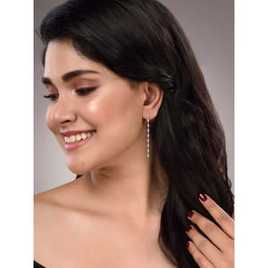 Vintage Style 14K & 18K Gold Plated Diamond Look Fine Dangle <b>Earrings</b> with <b>Emerald</b> Main Stone for Weddings Drop & <b>Stud</b> Design - Product Image 2