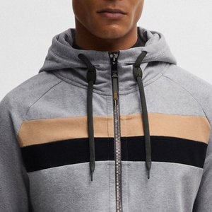 Sudadera con Capucha para Hombre, Diseño de Bloques de Color, Mejor Venta, Precio de Fábrica OEM para Compradores al por Mayor, Mangas Completas con Capucha Cómoda - Product Image 2