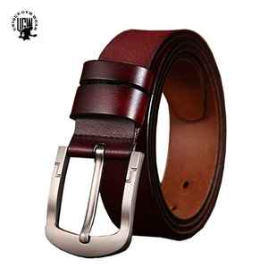 UNIQUE GYM WEAR Ceinture décontractée vintage en cuir véritable de haute qualité avec boucle en acier, durable et écologique pour hommes - Product Image 4