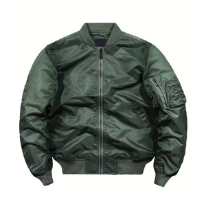 บอมเบอร์แจ็คเก็ตบอมเบอร์สำหรับผู้ชายเสื้อแจ็คเก็ตขนแกะขนาดใหญ่สำหรับฤดูหนาว - Product Image 2