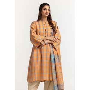 Conjunto de Blusa y Dupatta para Mujer con Adornos de Hilo de Algodón Teñido, Modelo IPS-24-145 - Product Image 4