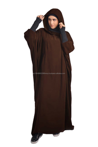 2024 Goedkoopste Moslim Vrouwen Abaya Met Hoodie Lange Mouw Vrouwen Grote Sjaal Gril Gebed Islamitische Vrouwen Jurk Kaftan Jilbab - Product Image 5