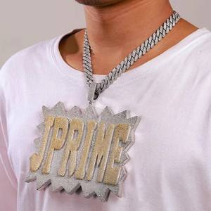 IGI Certificado de lujo estilo Hip Hop colgante de hombre Iced out VVS Moissanite diamante chapado en oro joyería elegante para hombres y mujeres - Product Image 3