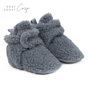 Botines de cuna de invierno para bebés, niñas, niños, Sherpa, suelas antideslizantes de lana, altura del tobillo, calcetín de estilo occidental para niños pequeños - Product Image 1
