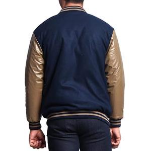 Veste de baseball varsity en cuir doré tendance et de qualité supérieure, nouvelle tendance, vente chaude, respirante, saison hivernale, service OEM - Product Image 2