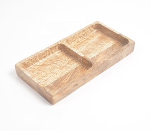 Plateau en bois de mangue créatif cru de ferme plateau de fruits secs fabricant grossiste vente directe d'usine - Product Image 1