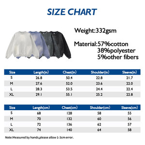 Personalizado de los hombres mono lavado gradiente ácido lavado pulóver sudadera polar Hiphop Retro Sudadera de cuello redondo de gran tamaño para los hombres - Product Image 4