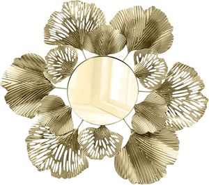 Miroir mural moderne en acier inoxydable pour la décoration du salon miroir élégant avec cadre en acier inoxydable pour intérieurs contemporains rond - Product Image 6