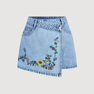 Minifalda Plisada Asimétrica para Mujer, Cintura Imperio, Lavado Claro, Transpirable, Ecológica, Antiestática, con Logotipo Personalizado 2026 - Product Image 2