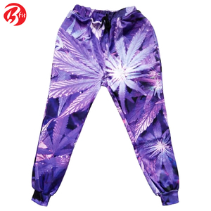 Alta calidad 100% algodón poliéster secado rápido sublimación Jogging pantalones cómodos transpirables pantalones casuales de los hombres - Product Image 2