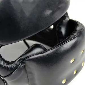 Protège-tête de boxe unisexe en EVA et cuir PU, équipement de sécurité professionnel, service OEM personnalisé, haute qualité - Product Image 5
