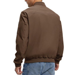 Chaqueta Bomber para Hombre, Fabricada en Isha Industry, con Cuello Alto, Logotipo Personalizado e Impresión, 100% Lona Recubierta de Poliéster, Superventas - Product Image 2