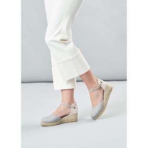 Pubol tela espadrillas zeppe sandali donna alla moda - Product Image 4