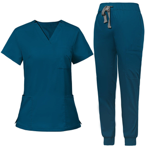 Vente en gros Ensemble de gommages médicaux Grande taille Infirmière de marque privée Meilleure qualité pour femmes Uniforme de gommage médical Infirmière - Product Image 6