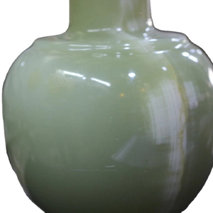 Vase en onyx vert à bandes, vase à fleurs en marbre d'onyx, vase en onyx décor à la maison - Product Image 5