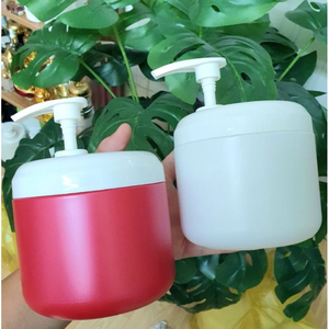 Pots de crème pour le corps en plastique PET de 300ml et 500ml avec bouchon de pompe exfoliant Emballage cosmétique de l'usine Pavico Vietnam pour crème pour le visage - Product Image 5