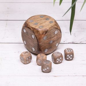 Dados de Madera Hechos a Mano de Primera Calidad, Diseño Moderno y Duradero para Campañas de Juegos de Rol, Añaden Autenticidad y Placer Táctil a la Experiencia de Juego - Product Image 2