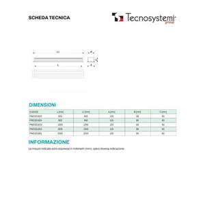 Difusor Lineal Retráctil Tecnosystemi, Rejilla de Aluminio con Amortiguador de 2 Ranuras - Product Image 4
