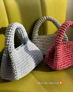 Customized Color Crocheting <b>Metallic</b> Loaf Bag - Product Image 4