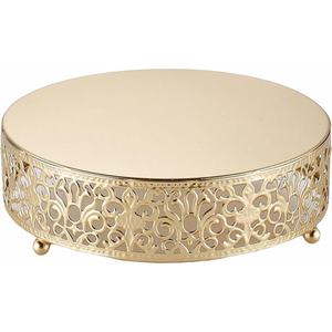 Elegant and Sturdy <b>White</b> Coated Metal <b>Cake</b> <b>Stand</b> High Quality Dessert Display for Weddings and Parties - Product Image 2