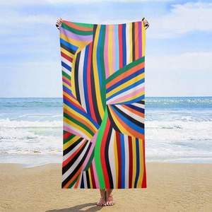 Customized <b>Extra</b> <b>Large</b> Rectangle Cotton Compressed Disposable Summer Beach Towel Sand-Free Quick Dry - Product Image 2