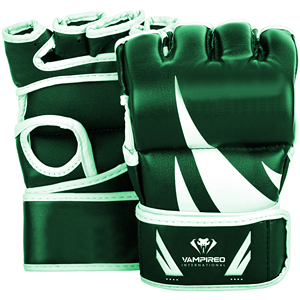 VAMPIREO Sialkot Pakistani Real Factory Guantes de MMA personalizados Guantes profesionales MMA Guantes de artes marciales de medio dedo - Product Image 4